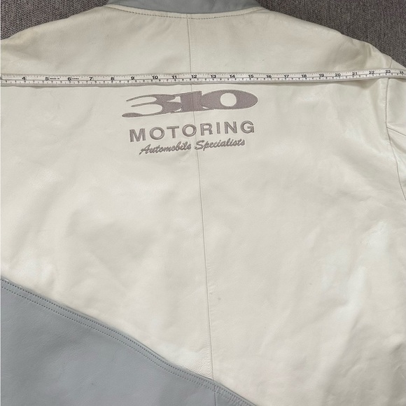 310 Motoring Automobile Specialist Vintage Racing Leather Jacket 2XL Vintage - Picture 9 of 16